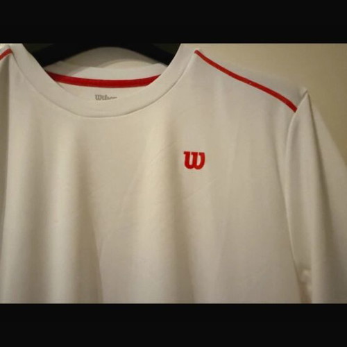 Wilson tennis shirt white red XL like new