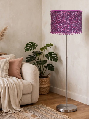 Oxygen Lampshades Pink Night Butterfly φωτιστικό δαπέδου, 165 εκ.