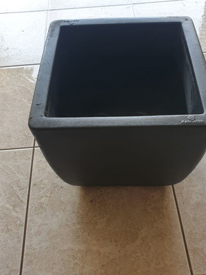 Plastic indoor plant pot Marchio, grey, 30x30 cm