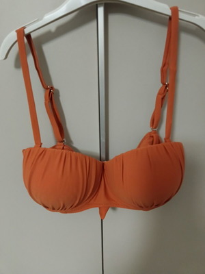 Swimwear bra size 48, brick red