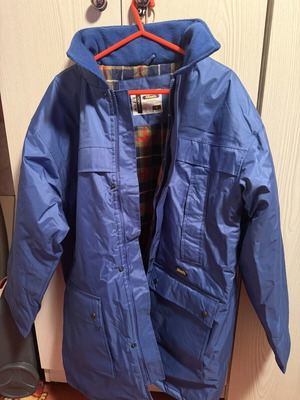 Atlantis waterproof parka with fleece collar, new, blue