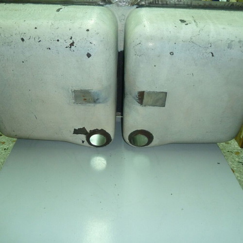Double inset stainless steel sink used