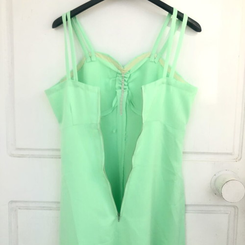 Maxi dress handmade, mint color, like new, size S/M