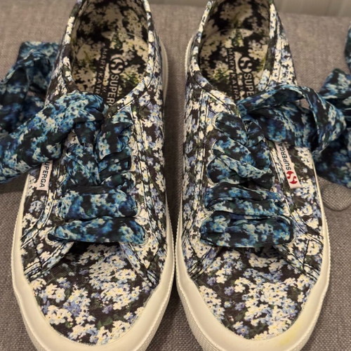 Superga x Mary Katrantzou sneakers like new with floral print