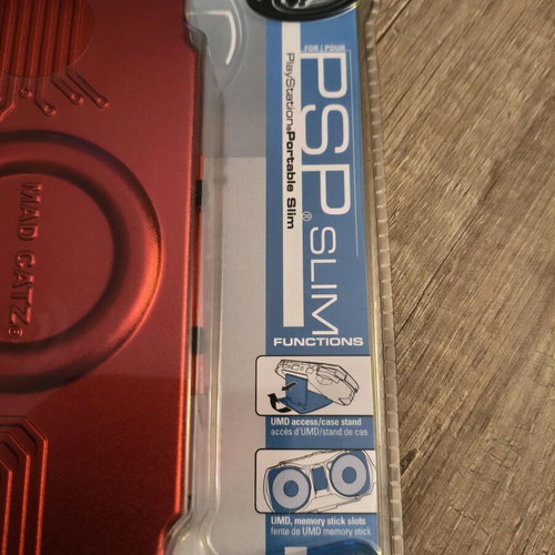 Stealth Case Aluminum Case for Psp Slim new, red