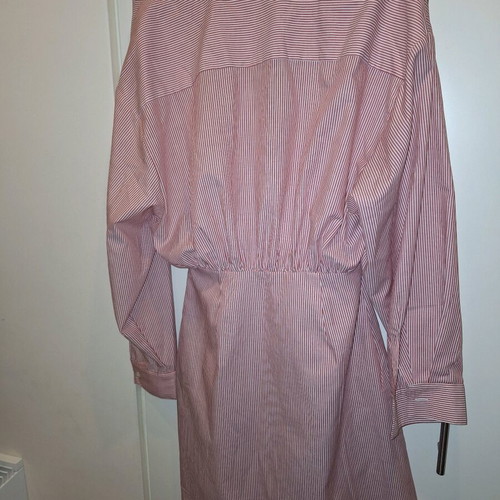 Ckontova shirt dress like new, white pink, size M-L