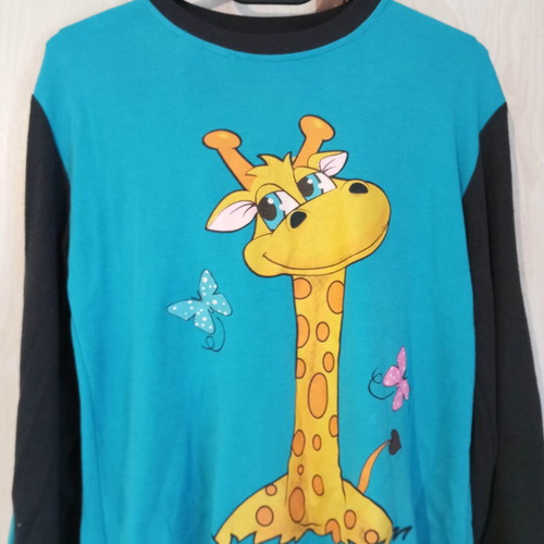 Girls' pajamas used, black and blue