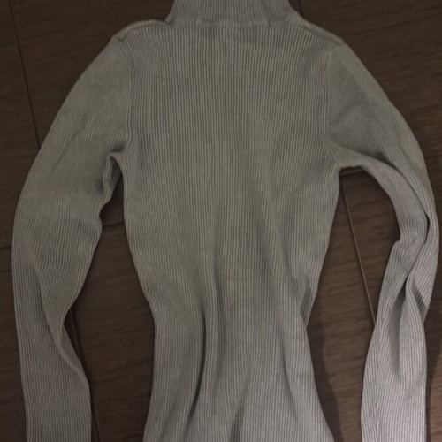 Grey turtleneck long sleeve blouse like new, size S