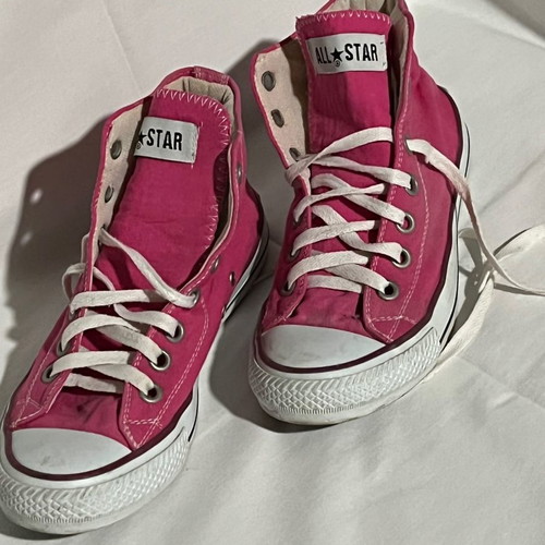 All Star Converse boots used size 37 pink sneakers