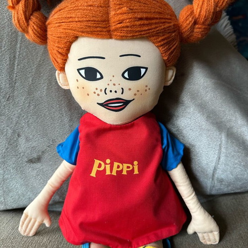 Pippi Longstocking cloth doll Micki like new, 48 cm