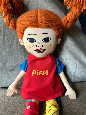 Pippi Longstocking cloth doll Micki like new, 48 cm