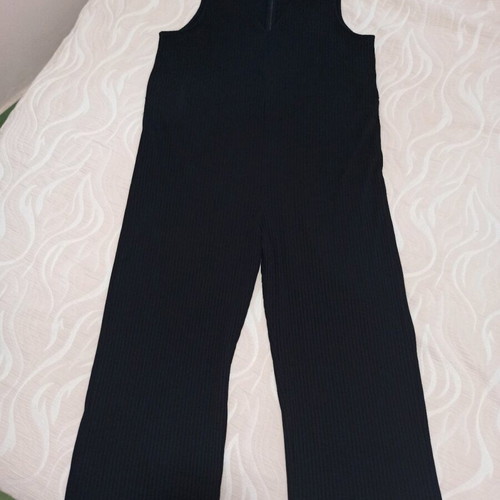 Monki ribbed one-piece jumpsuit like new, black, size Large