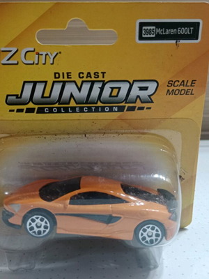 Die Cast Junior McLaren 600LT figure new in original packaging