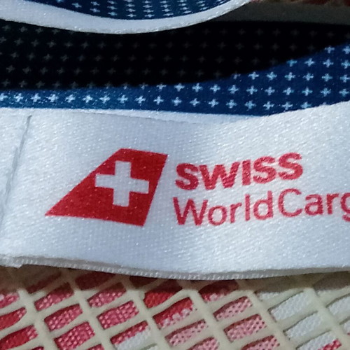 Lanyard SWISS WorldCargo new, authentic airline promo