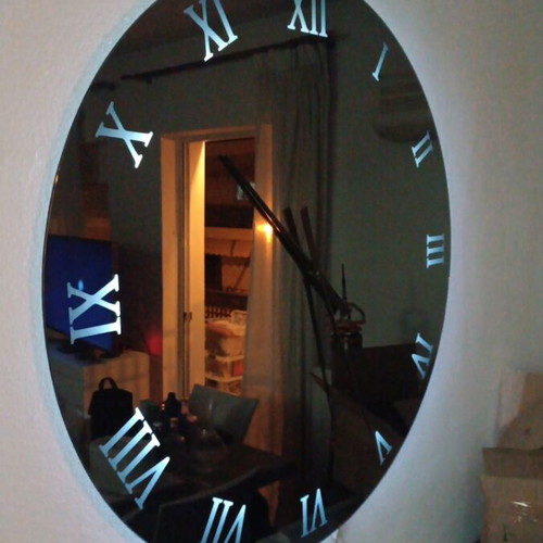 Mirror clock E510 LED new, 105 cm