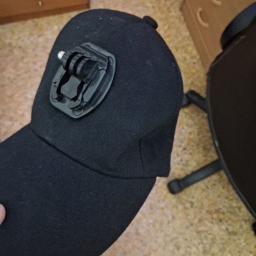 Cap with mount for GoPro