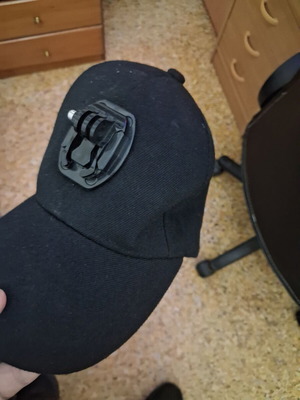 Cap with mount for GoPro