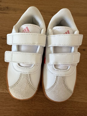 Adidas VL COURT3.0 CF kids sneakers, white and pink, size 25