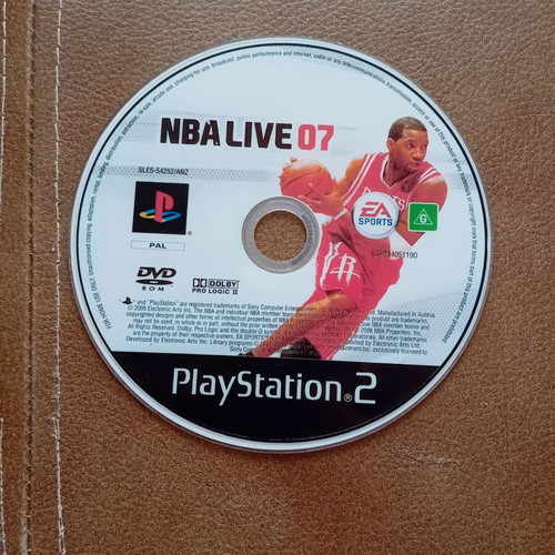 PlayStation 2 NBA Live 07 game used, for chipped consoles