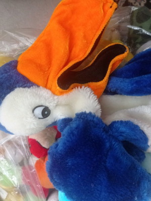 Plush glove used for puppet theater 30cm, washed