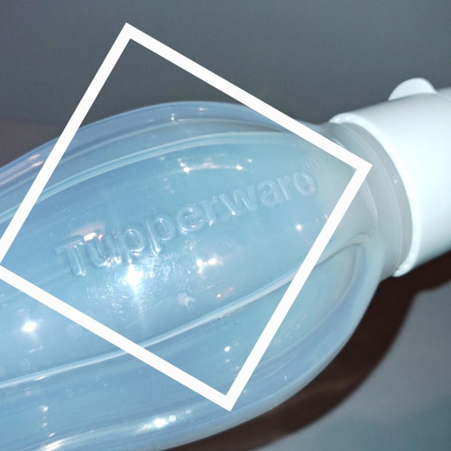 Tupperware Eco Bottle 1L like new, white translucent