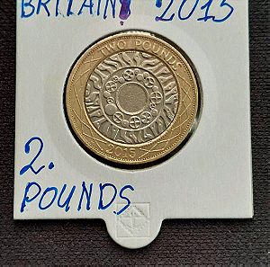 GR.BRITAINS. 2 POUNDS 2015.