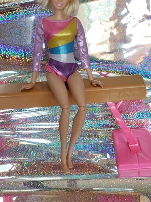 Barbie Athletic Set like new with outfit and gym bench
