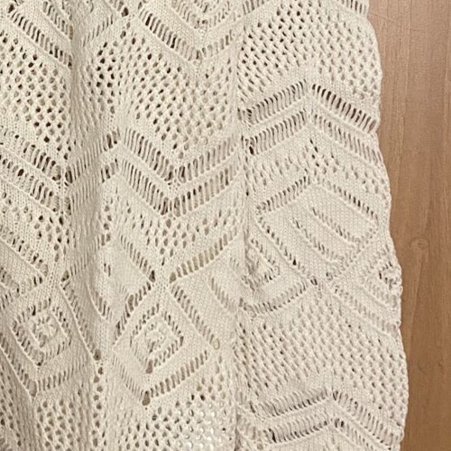 H&M Crochet Blouse new, white, size L