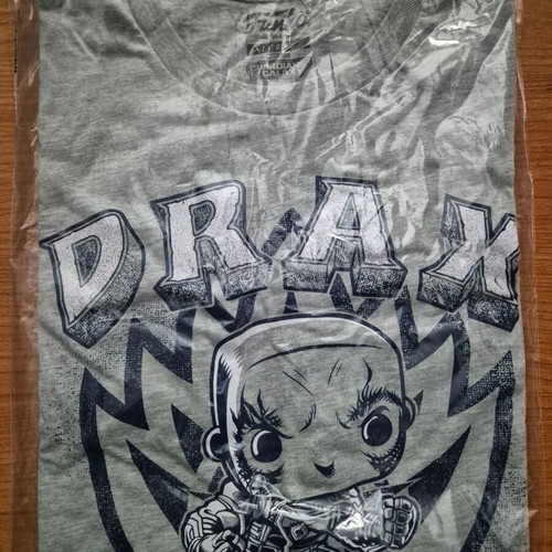 Funko Drax T-Shirt new, size Large, gray and blue