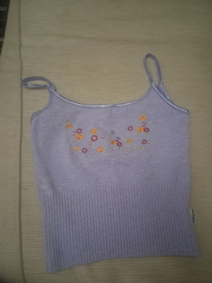 Lilac top and cardigan set, colorful
