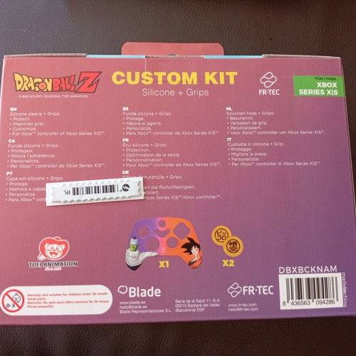 Dragon Ball Z Combo Pack hard case and grips for Xbox Series X|S controller