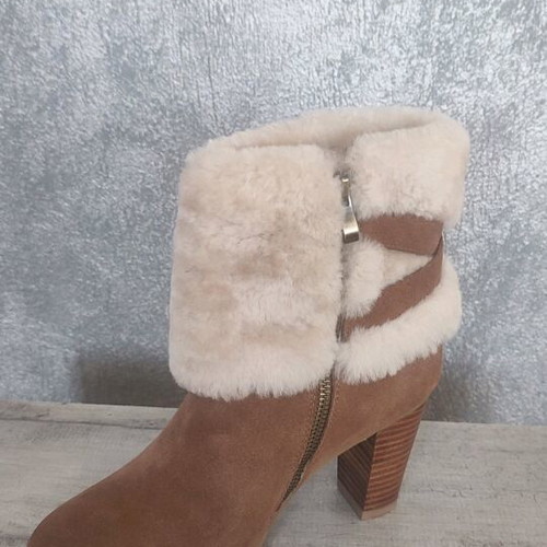 UGG boots size 38 new with high heel and fur lining