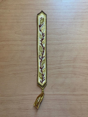 Handmade embroidered bookmark new