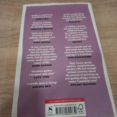 Jane Is Trying hardcover book signed by author used