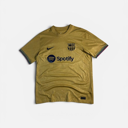 Nike Vintage Y2K FC Barcelona Away Jersey 2022-2023 Men’s Gold Like New