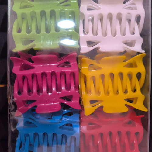 Hair clips new, set of 24 pieces in various colors