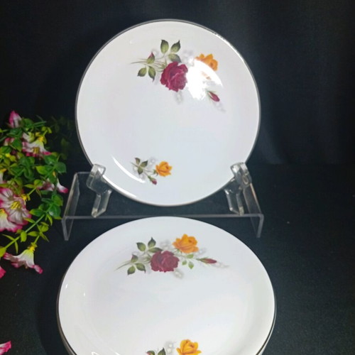Vintage Alfred Meakin England dessert plate set, 6 pieces