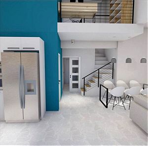 Νεόδμητη μεζονέτα 127,00 m2  ρετιρέ σε εξαόροφο κτίριο κατοικιών Στ' Ορόφου με Σοφίτα και εσωτερική σκάλα