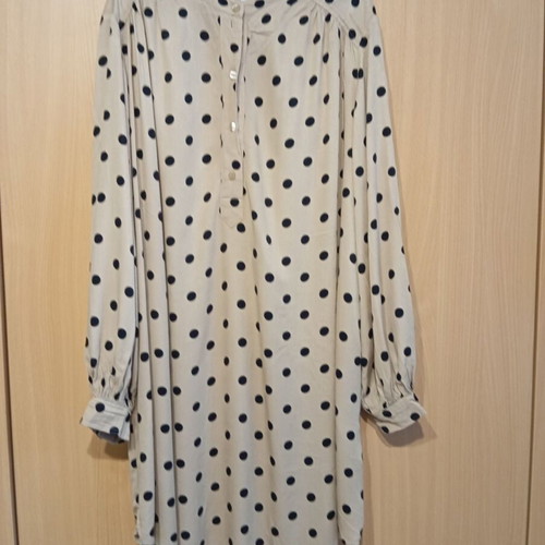 Φόρεμα H&M oversized XL σαν καινούργιο, με balloon μανίκια, μαύρο και μπεζ