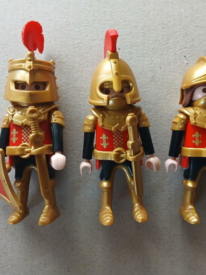 Φιγούρες ιπποτών Playmobil μεταχειρισμένες, σετ 3 τεμαχίων