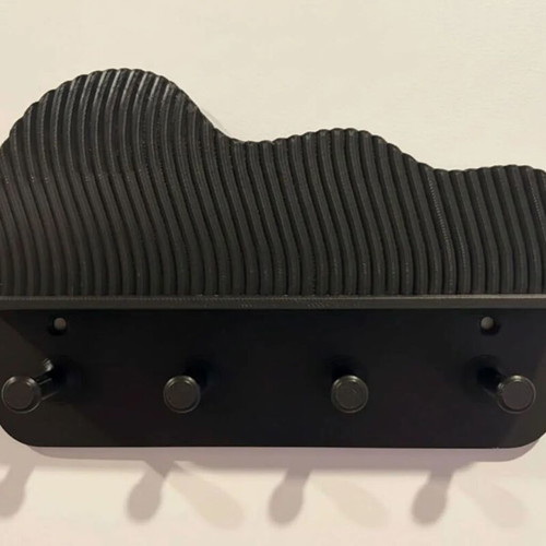 WaveShelf Modern Wavy Wall Shelf and Key Organizer new