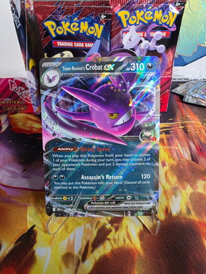 Team Rocket's Crobat ex (DRI 122) Pokemon like new