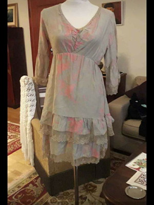 Φόρεμα boho μεταχειρισμένο, καφέ, μέγεθος S