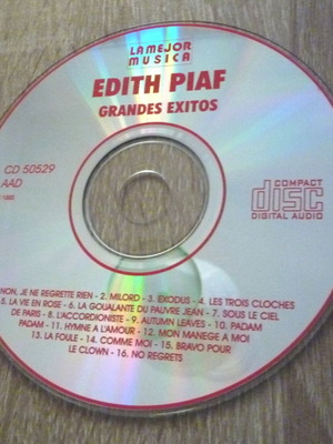 Edith Piaf Grandes Exitos CD used, disc and covers only