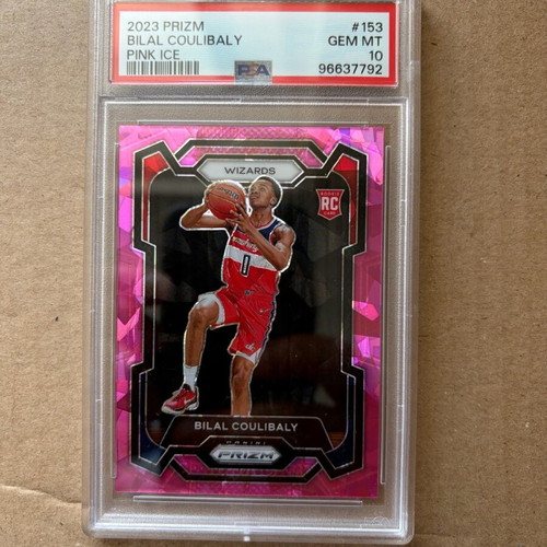 Panini Prizm Rookie Bilal Coulibaly Pink Ice PSA 10 like new