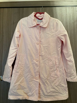 Γυναικεία καμπαρντίνα ροζ παστέλ small μεταχειρισμένη