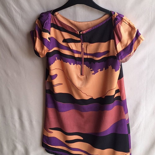 Silvian Heach Summer Mini Dress Artistic Camo Print S Like New
