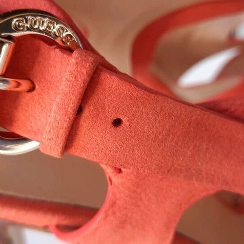 Guess sandals new, size 39, coral color with dust bag