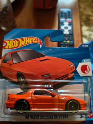 Hot Wheels RX7 89 Savanna πορτοκαλί καινούργιο