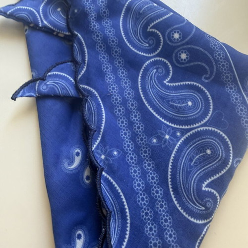 Karavan bandana, blue triangle headband
